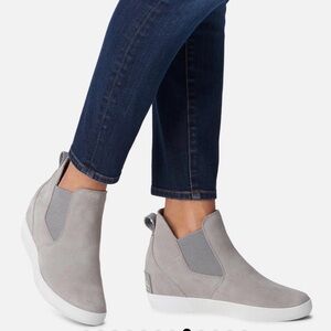 Sorel Women's Gray Slip-On Sneakers